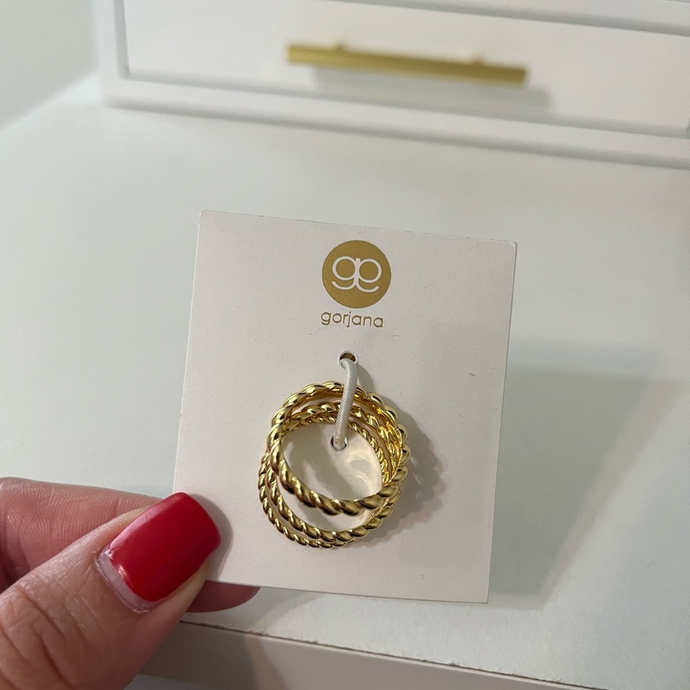 Gorjana Crew Ring Set Size 7